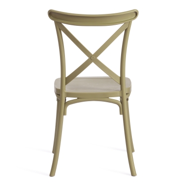 Стул Tetchair CROSS mod. PL24 пластик, 48 х 58 х 89 см, Green зеленый 33513