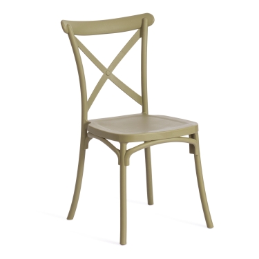 Стул Tetchair CROSS mod. PL24 пластик, 48 х 58 х 89 см, Green зеленый 33513