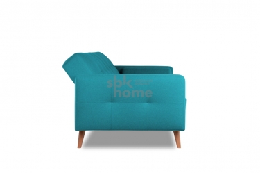 Диван SBK HOME SELVIK с подушками ножки дерево 2160900860 Бирюзовый, 00-00009810