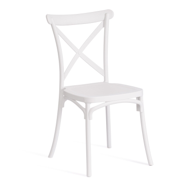 Стул Tetchair CROSS mod. PL24 пластик, 48 х 58 х 89 см, White белый 11954