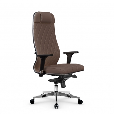Кресло руководителя Метта Мetta L 1m 40M/2D Infinity Easy Clean MPES Комплект 3 Светло-коричневое
