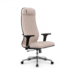 Кресло руководителя Метта Мetta L 1m 40M/2D Infinity Easy Clean MPES Комплект 5 Светло-бежевое