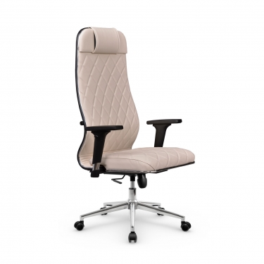 Кресло руководителя Метта Мetta L 1m 40M/2D Infinity Easy Clean MPES Комплект 10 Светло-бежевое