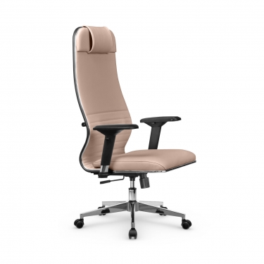 Кресло руководителя Метта Мetta L 1m 38K2/4D Infinity Easy Clean MPES Комплект 5 Темно-бежевое
