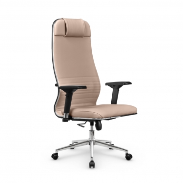 Кресло руководителя Метта Мetta L 1m 38K2/4D Infinity Easy Clean MPES Комплект 10 Темно-бежевое