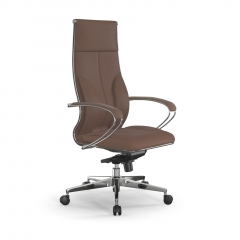 Кресло руководителя Метта Мetta L 1m 46/K Infinity Easy Clean MPES Комплект 3 Светло-коричневое