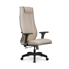 Кресло руководителя Метта Мetta L 1m 50M/2D Infinity Easy Clean MPES Комплект 4 Темно-бежевое