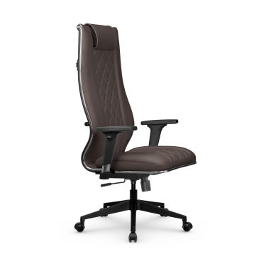 Кресло руководителя Метта Мetta L 1m 50M/2D Infinity Easy Clean MPES Комплект 6 Темно-коричневое
