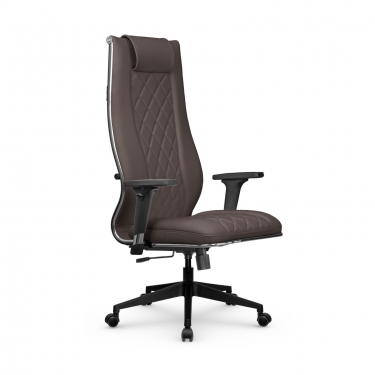 Кресло руководителя Метта Мetta L 1m 50M/2D Infinity Easy Clean MPES Комплект 6 Темно-коричневое