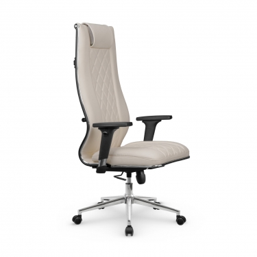 Кресло руководителя Метта Мetta L 1m 50M/2D Infinity Easy Clean MPES Комплект 9 Светло-бежевое