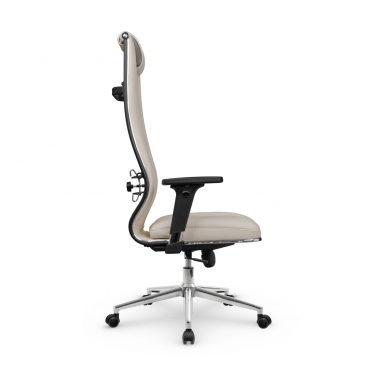 Кресло руководителя Метта Мetta L 1m 50M/2D Infinity Easy Clean MPES Комплект 9 Светло-бежевое