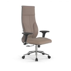 Кресло руководителя Метта Мetta L 1m 46/2D Infinity Easy Clean MPES Комплект 7 Темно-бежевое