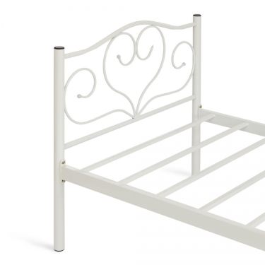 Кровать Tetchair MALVA mod. 9303 металл, 90200 см Single bed, White белый