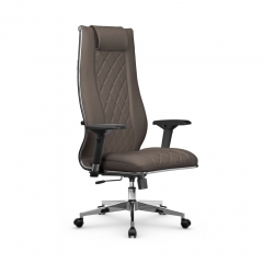 Кресло руководителя Метта МЕТТА L 1m 50M/4D Infinity Easy Clean MPES Комплект 3 Светло-коричневое