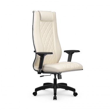 Кресло руководителя Метта МЕТТА L 1m 50M/4D Infinity Easy Clean MPES Комплект 4 Молочное