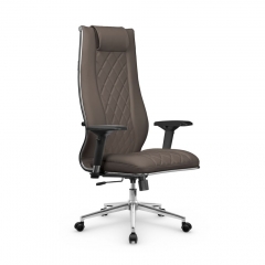 Кресло руководителя Метта МЕТТА L 1m 50M/4D Infinity Easy Clean MPES Комплект 7 Светло-коричневое