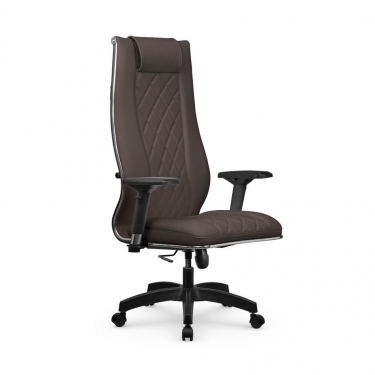 Кресло руководителя Метта МЕТТА L 1m 50M/4D Infinity Easy Clean MPES Комплект 8 Темно-коричневое