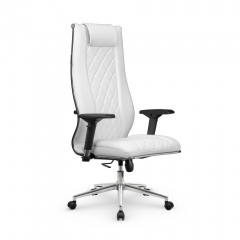 Кресло руководителя Метта МЕТТА L 1m 50M/4D Infinity Easy Clean MPES Комплект 9 Белое