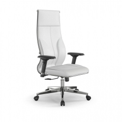 Кресло руководителя Метта Мetta L 1m 46/4D Infinity Easy Clean MPES Комплект 3 Белое