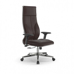 Кресло руководителя Метта Мetta L 1m 46/4D Infinity Easy Clean MPES Комплект 3 Темно-коричневое