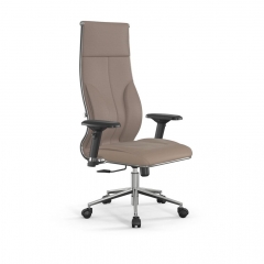 Кресло руководителя Метта Мetta L 1m 46/4D Infinity Easy Clean MPES Комплект 7 Темно-бежевое