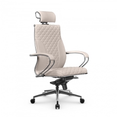 Кресло руководителя Метта Metta L 2c 44C/K116 Infinity Easy Clean MPES Комплект 2 Светло-бежевое
