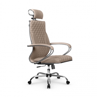 Кресло руководителя Метта Metta L 2c 44C/K116 Infinity Easy Clean MPES Комплект 5 Темно-бежевое