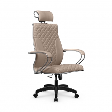 Кресло руководителя Метта Metta L 2c 44C/K116 Infinity Easy Clean MPES Комплект 8 Темно-бежевое