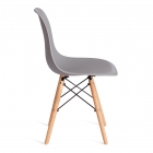 Стул Tetchair CINDY EAMES mod. 1801 дерево бук/металл/сиденье пластик, 45x51x82 см, Light grey светло-серый