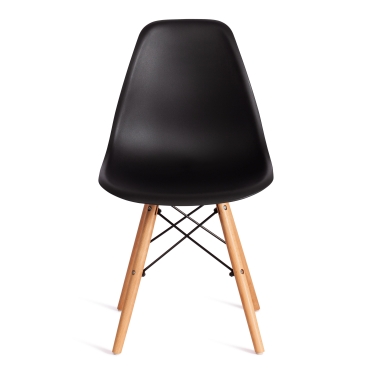 Стул Tetchair CINDY EAMES mod. 1801 дерево бук/металл/сиденье пластик, 45x51x82 см, Black черный
