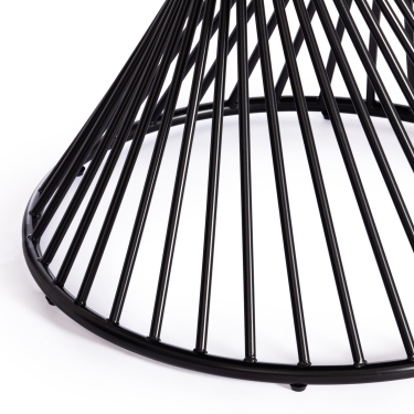 Стол Tetchair BERTOIA mod. GT21 металл/стекло, 120 х 120 х 75 см, Black черный
