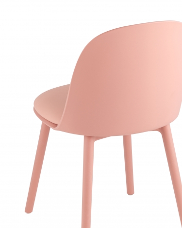 Стул Stool Group Fog с подушкой пластик Пыльно-розовый