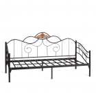 Кровать Tetchair Federica mod. AT-881 дерево гевея/металл, 90200 см Day bed, красный дуб/черный