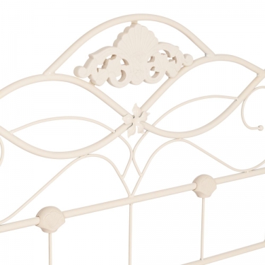 Кровать Tetchair Federica mod. AT-881 дерево гевея/металл, 160200 Queen bed, Белый butter white