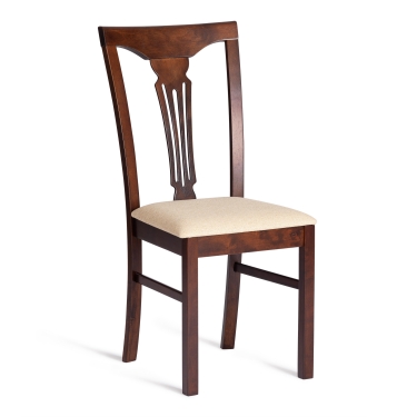Стул Tetchair Гермес/ Hermes дерево гевея, 43х49х94см, Cappuchino , ткань бежевая S178-4