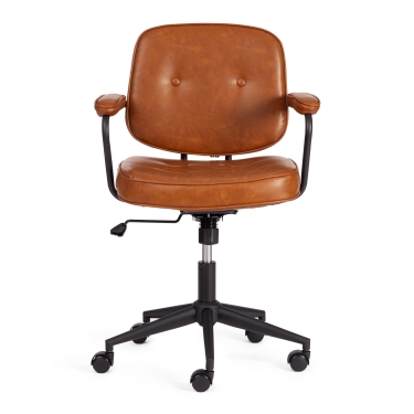 Кресло Tetchair ALFA иск. кожа, Brown коричневый