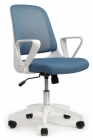 Кресло компьютерное Рива RV DESIGN W-158 white Синий