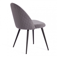 Стул Tetchair MONRO mod. 5144 / 1 шт. в упаковке металл/вельвет, 51x56x84 см, серый HLR 21/черный