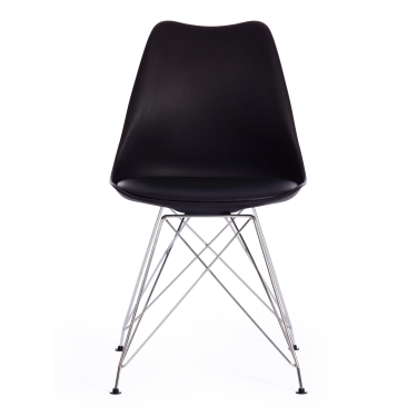 Стул Tetchair TULIP IRON CHAIR mod.EC-123 / 1 шт. в упаковке металл/пластик, 54,54883,5см, черный