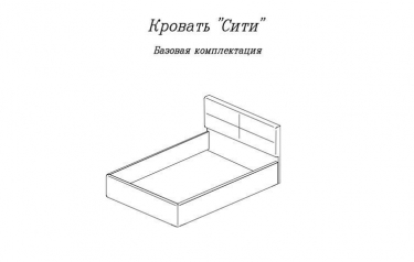 Кровать Можгинский лесокомбинат Сити 16002000 мм, рогожка Саванна 21, серый