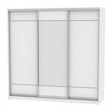 Шкаф-купе Аларти B-230х235х60-3Белый-D7D8D7