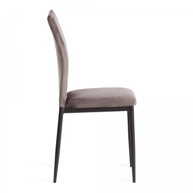 Стул Tetchair CAPRI mod. 39 металл, вельвет, 49.5 х 41 х 93,5 см, Dark grey темно-серый HLR24 / черный