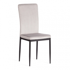 Стул Tetchair VERTER mod. 37-1 металл, вельвет, 47,8 х 41,5 х 97 см, Light grey светло-серый HLR14 / черный