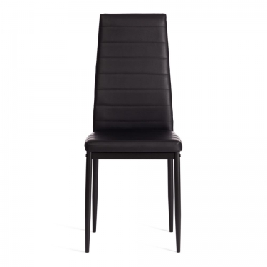 Стул Tetchair Easy mod. 24-1 металл, экокожа, 49 х 41 х 98 см, Black Черный / Black Черный