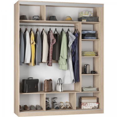 Шкаф-купе Аларти B-220х180х60-2ЯАТ-ЯАС-D10D10D10