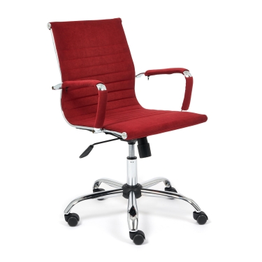 Кресло Tetchair URBAN-LOW флок , бордовый, 10