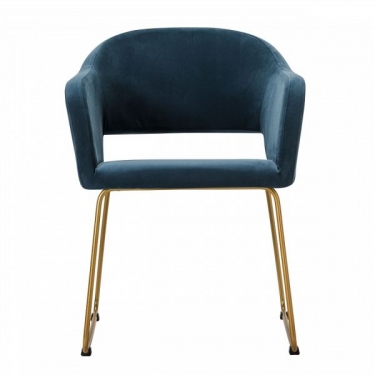 Стул R-home Oscar Diag blue/Линк золото