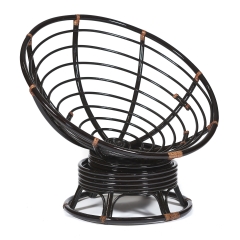 Кресло-качалка Tetchair PAPASAN/ПАПАСАН w 23/01 B /без подушки/ 115х78х104 см, Antique brown античный черно-коричневый