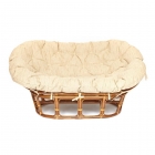 Кресло Tetchair MAMASAN/МАМАСАН 23/02 W /с подушкой/ подушка 182х119 см, 169х102х80 см, Pecan орех, ткань, Старт