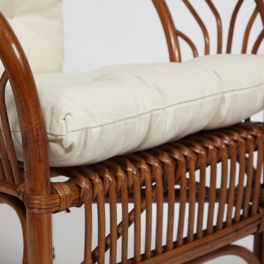 ТЕРРАСНЫЙ КОМПЛЕКТ Tetchair NEW BOGOTA 2 кресла + стол /с подушками/ ротанг, кресло 61х67х78,5 см, диаметр стола 50см, coco brown коричневый кокос